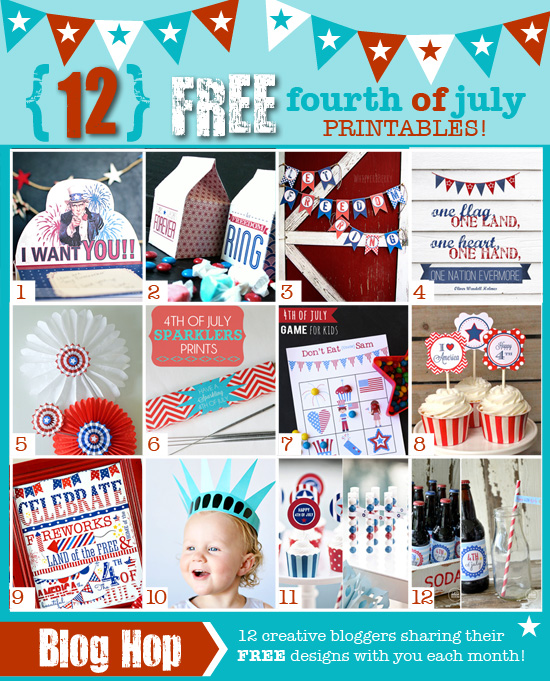 12 Free 4th of July Printables