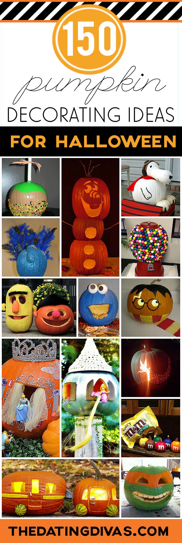 150 pumpkin decorating ideas - fun pumpkin designs for halloween