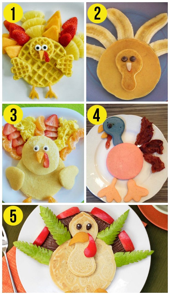 Turkey Pancakes for Thanksgiving