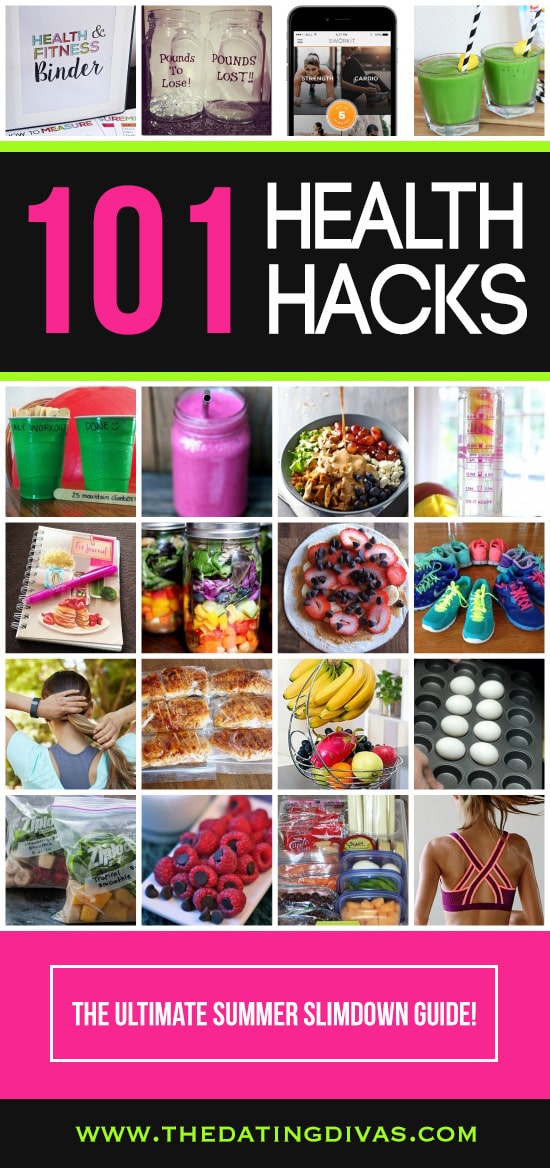 101 Health Hacks- The ULTIMATE Summer Slimdown Guide