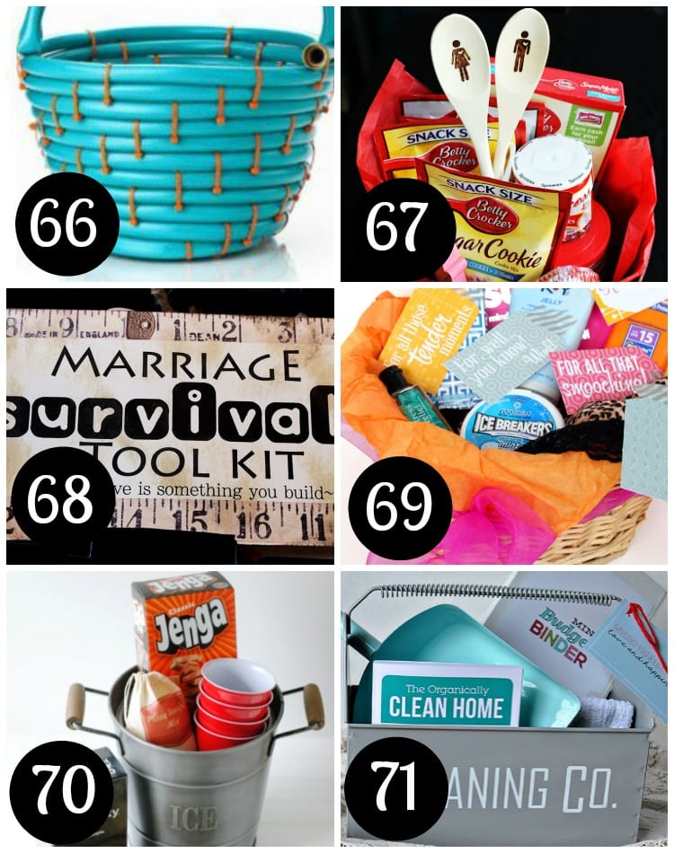 Gift baskets for newly weds!