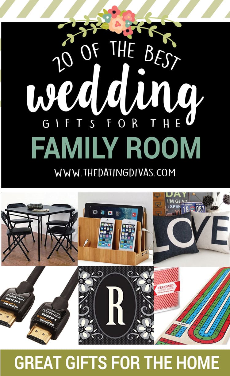 20 of the BEST wedding gifts for the family room.