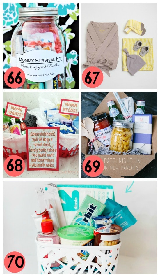 14- gifts baskets for new moms