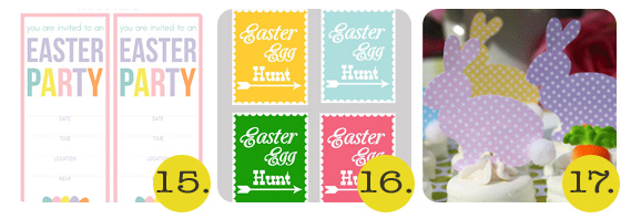 Easter party printables