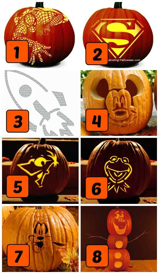 75 FREE Pumpkin Carving Patterns - from The Dating Divas