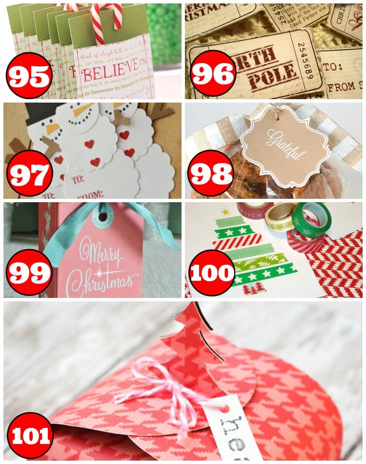 15 Bags, Tags, and Cards for Christmas Friends and Neighbor Gifts