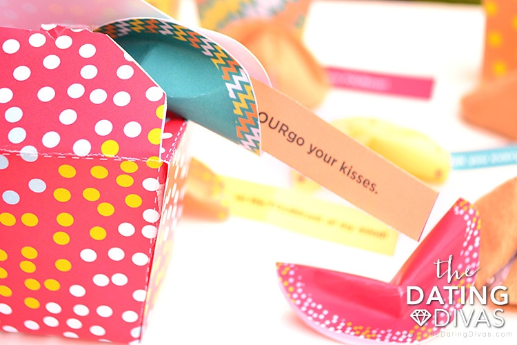 Printable paper fortune cookies