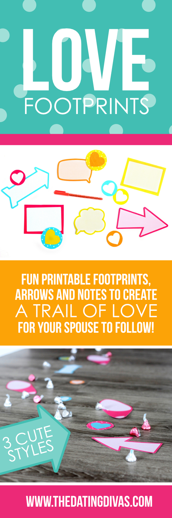 Love Footprints Trail Printables #TrailofLove #PrintableFootprints