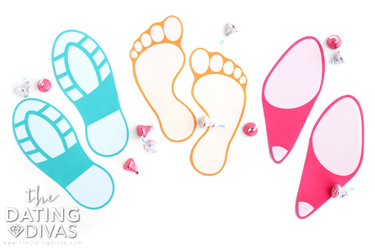 Printable Love Footprints