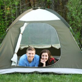 Backyard camping date night with your spouse!