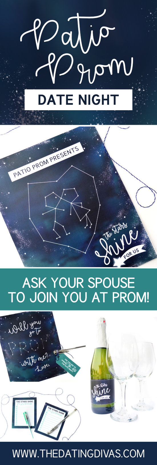 Ask your spouse on a Patio Prom Date.