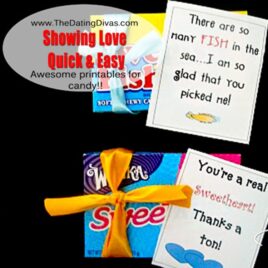 Showing love for your spouse - quick and easy printable candy tags.