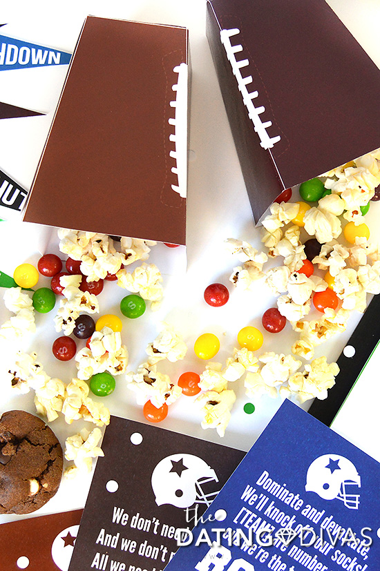 Create Your Own Pep Rally Date Popcorn Holders