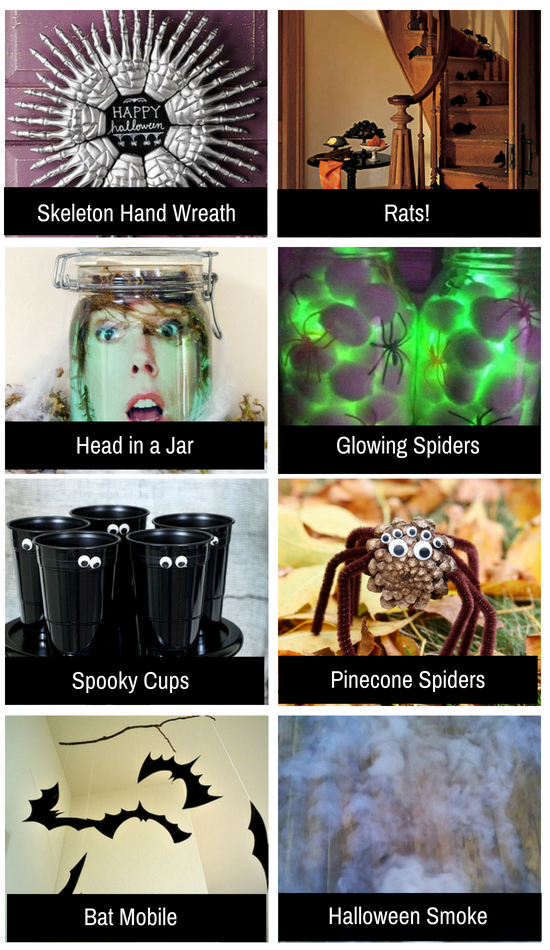 Spooky Halloween ideas for the holiday.