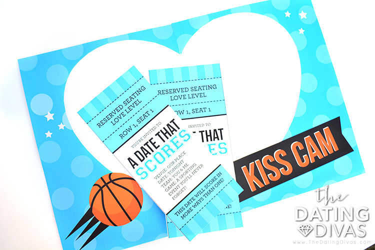 Kiss cam and tickets for this basketball themed date night.