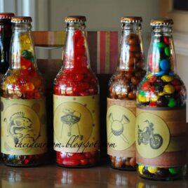 Father's Day soda pop candy gift idea.