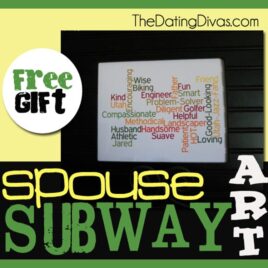This spouse subway art is the perfect inexpensive and thoughtful gift idea!