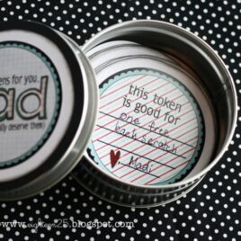 Father's Day Tin printable gift tutorial