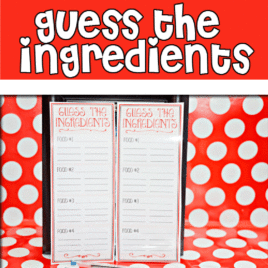 Guess the Ingredients group date night idea