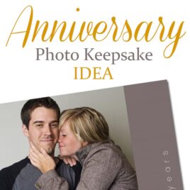 Anniversary photo keepsake gift idea.