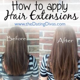 How to apply hair extensions.