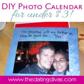 DIY photo calendar for your spouse!