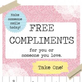 Free printable compliments take one.