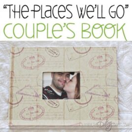 "The Places We Will Go" travel photo book keepsake gift.