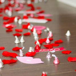 Valentines Day Surprise Kisses Trail