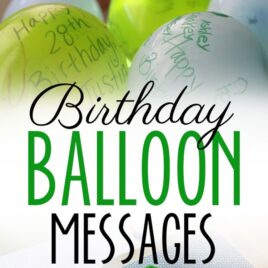 Birthday Balloons Messages