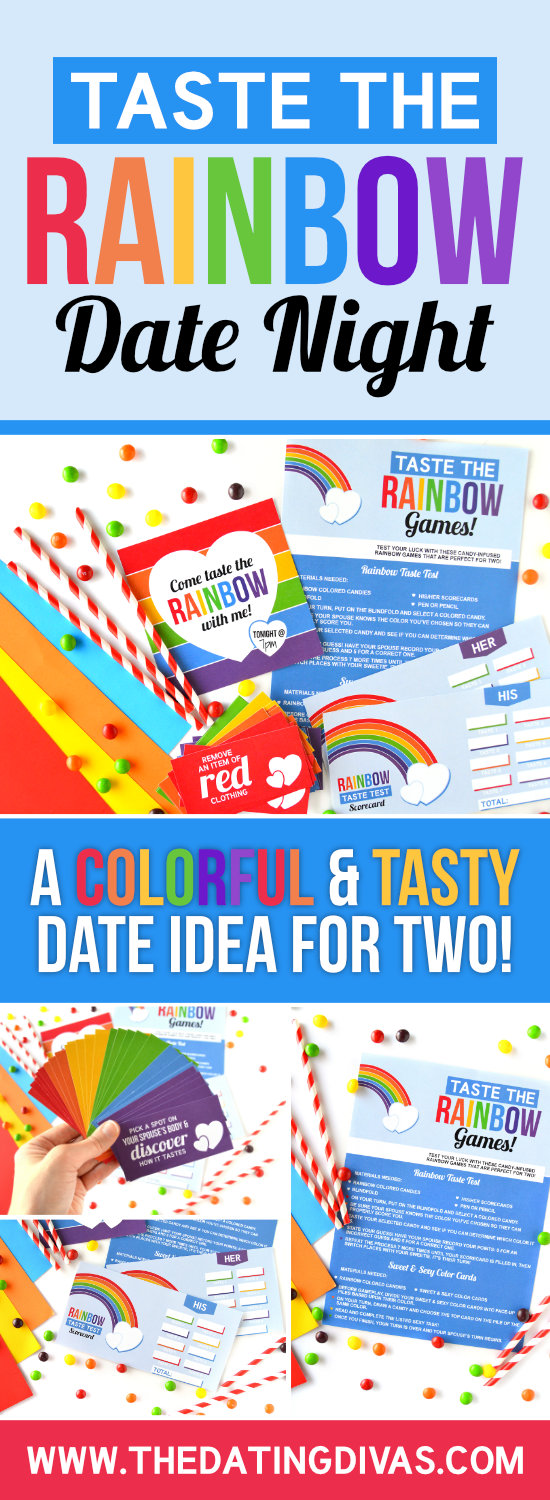 Taste the Rainbow Date Idea #dateideas #stpatricksday #rainbowdate