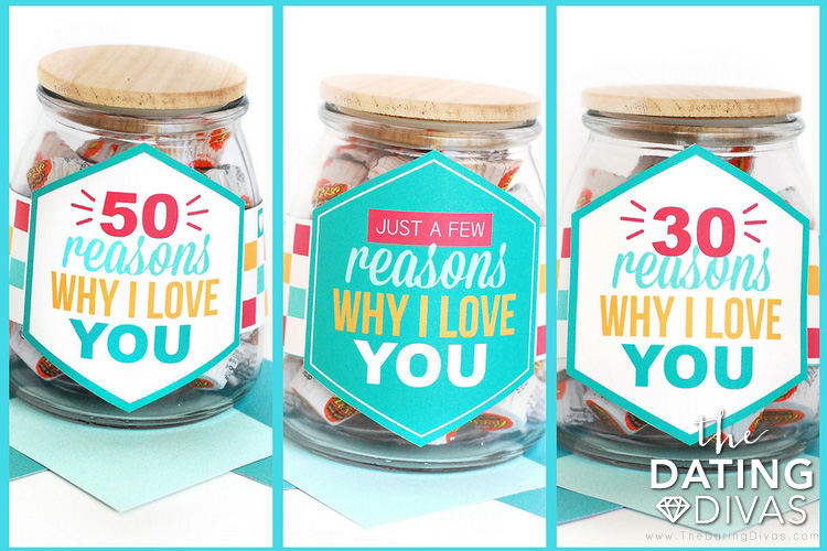 Three Options for Reasons Why I Love You Jar