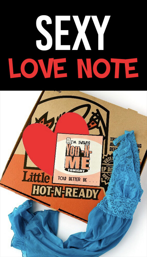 Sexy Pizza Love Note