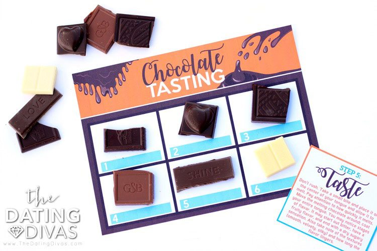 Chocolate Tasting Printable Mat