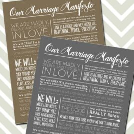 Marriage Manifesto