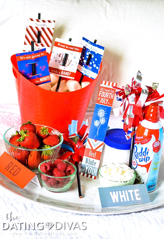 Red, White and You Bedroom Date