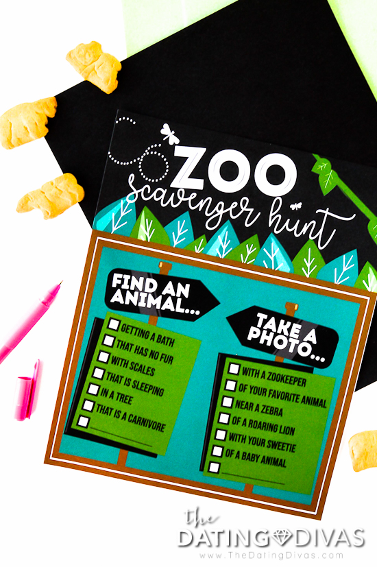 Safari Theme Zoo Scavenger Hunt