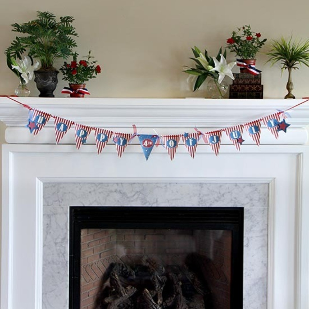 DIY 4th of July Banner - 76