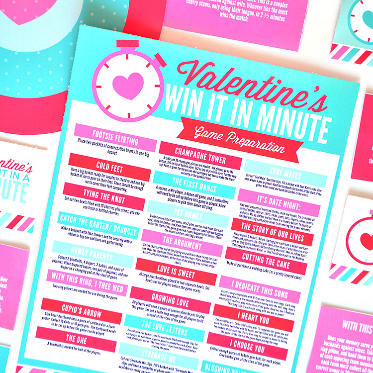 Valentine's Day Minute To Win It Games - Together as Family