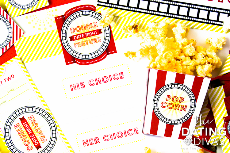 Double Feature Popcorn Boxes