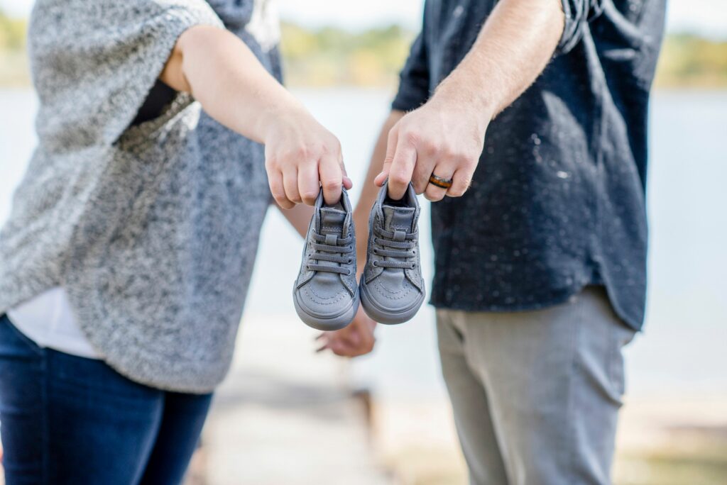 Pregnancy Announcement Idea with Shoes