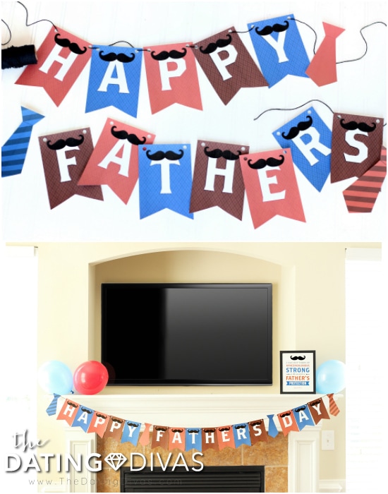 Happy Father's Day Banner and Decorations