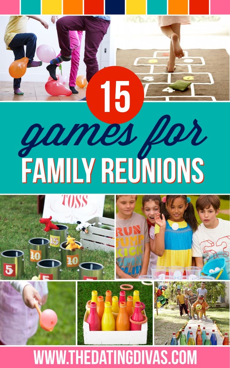 Try these fun games and family reunion ideas at your next get together. | The Dating Divas