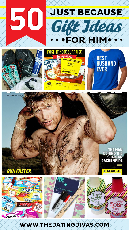 Love these awesome gift ideas for him! There are cute gifts for boyfriends, cheap gifts for men, and cute things to do for your boyfriend or husband! SO many ideas it's hard to choose! #TheDatingDivas #GiftIdeasForHim