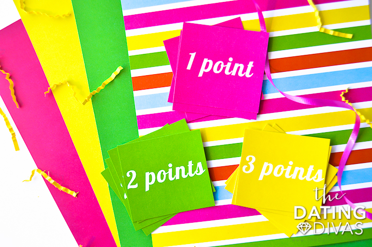 Pointcards for Water Balloon Games for Adults