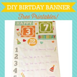 Printable Birthday Banner