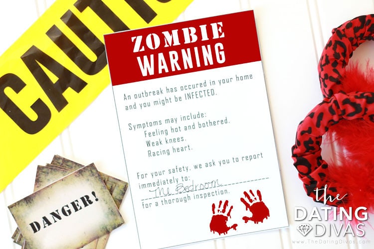 Walking Dead Bedroom Invitation