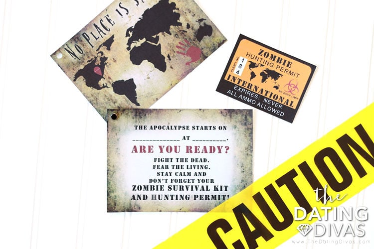 Walking Dead Party Invitation