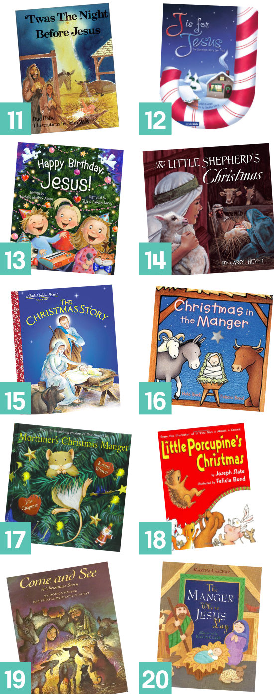 Storybooks to help keep CHRIST in Christmas. Read one every day counting down to Christmas.