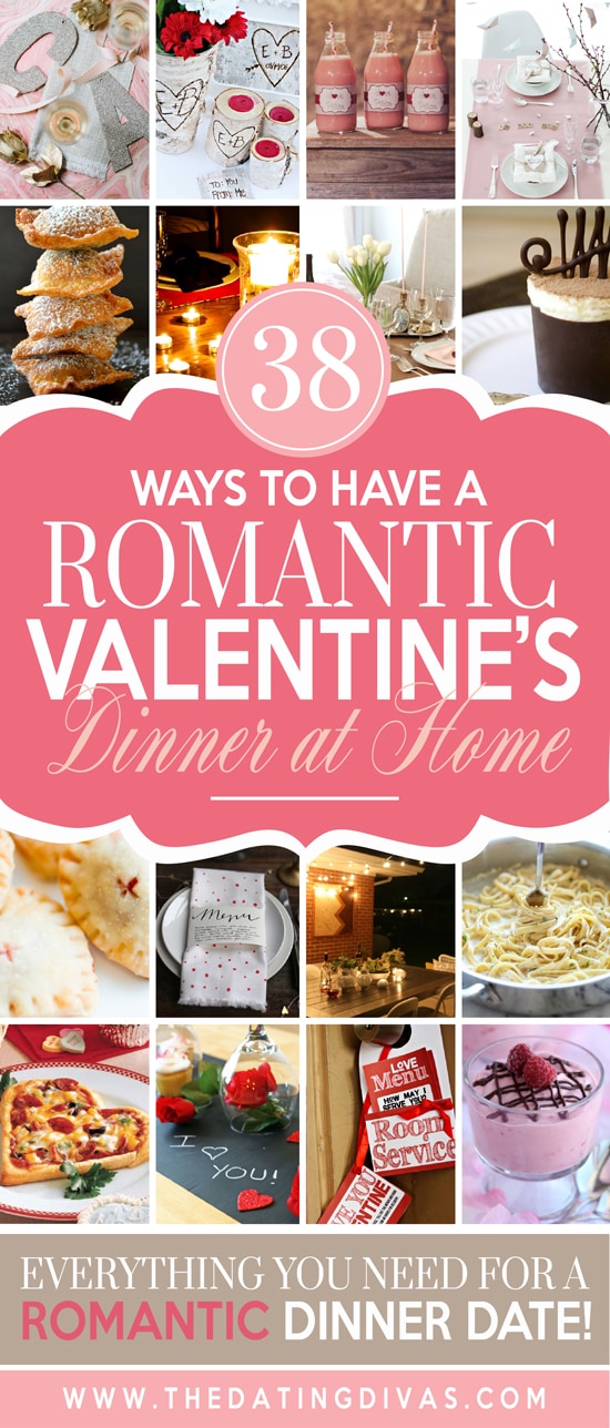 Ways to have a Romantic Valentine's dinner at home from The Dating Divas